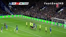 Eden Hazard Amazing Free Kick Goal ~ Chelsea vs Manchester City 4 1 ~ 21/2/2016 [FA Cup]