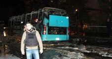 İstanbul'da Terör Örgütü Yandaşları Halk Otobüsünü Ateşe Verdi