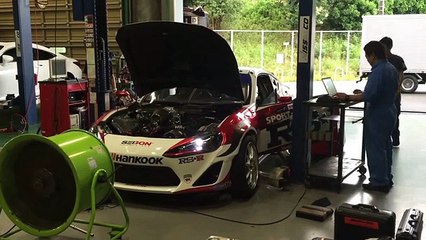 Formula Drift World 2015 RS-R 86 Engine dyno with silencers