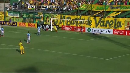 Gol de Isnaldo. Defensa 3 - Rafaela 1. Fecha 3. Primera Divisón 2016