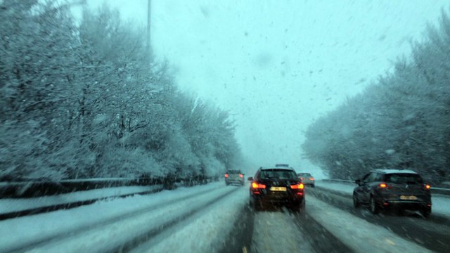 Neige sur l'E411 ce lundi matin
