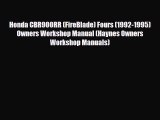 [PDF] Honda CBR900RR (FireBlade) Fours (1992-1995) Owners Workshop Manual (Haynes Owners Workshop