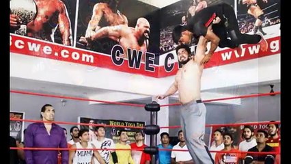 The Great Khali Khali with Family