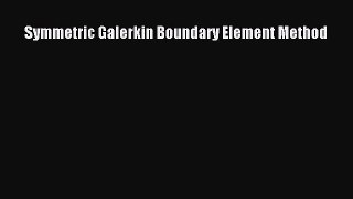 PDF Symmetric Galerkin Boundary Element Method Ebook