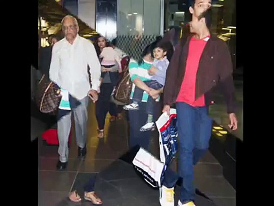 Aishwarya Rai with her Sister in law Shrima Rai & Brother Aditya Rai ...