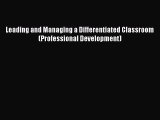 [PDF] Leading and Managing a Differentiated Classroom (Professional Development) [Download]