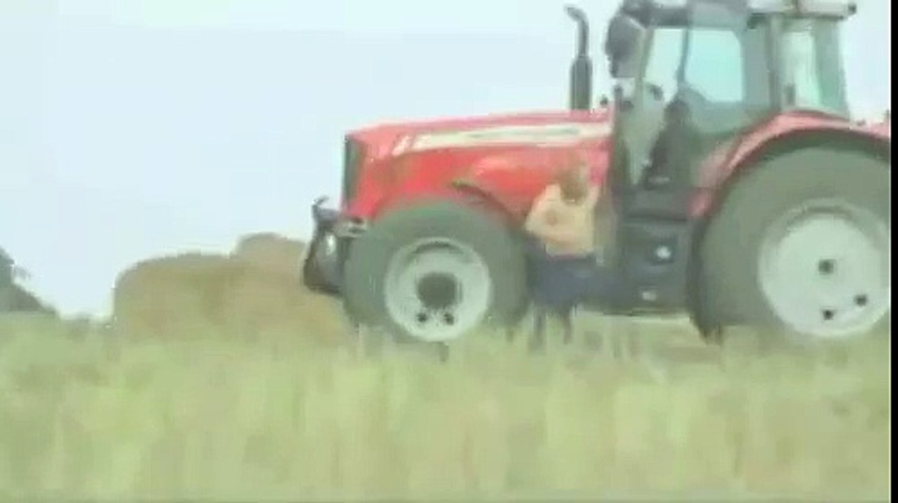 Guy hay bails himself