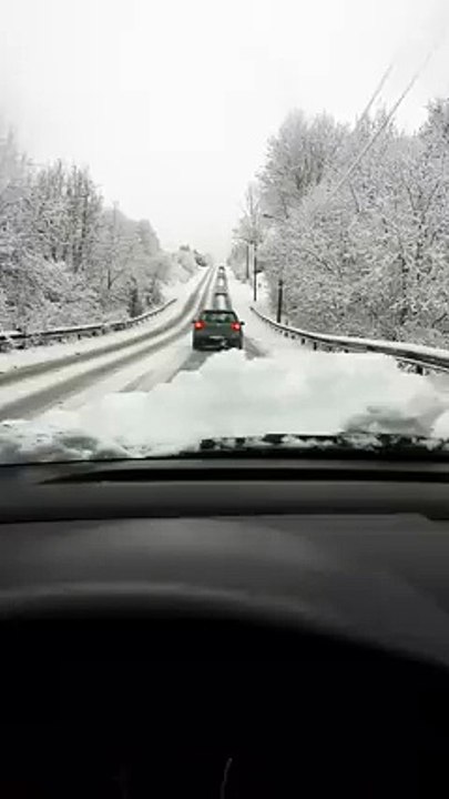 Neige sur Philippeville ce lundi