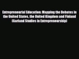 PDF Entrepreneurial Education: Mapping the Debates in the United States the United Kingdom