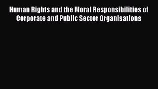 Read Human Rights and the Moral Responsibilities of Corporate and Public Sector Organisations