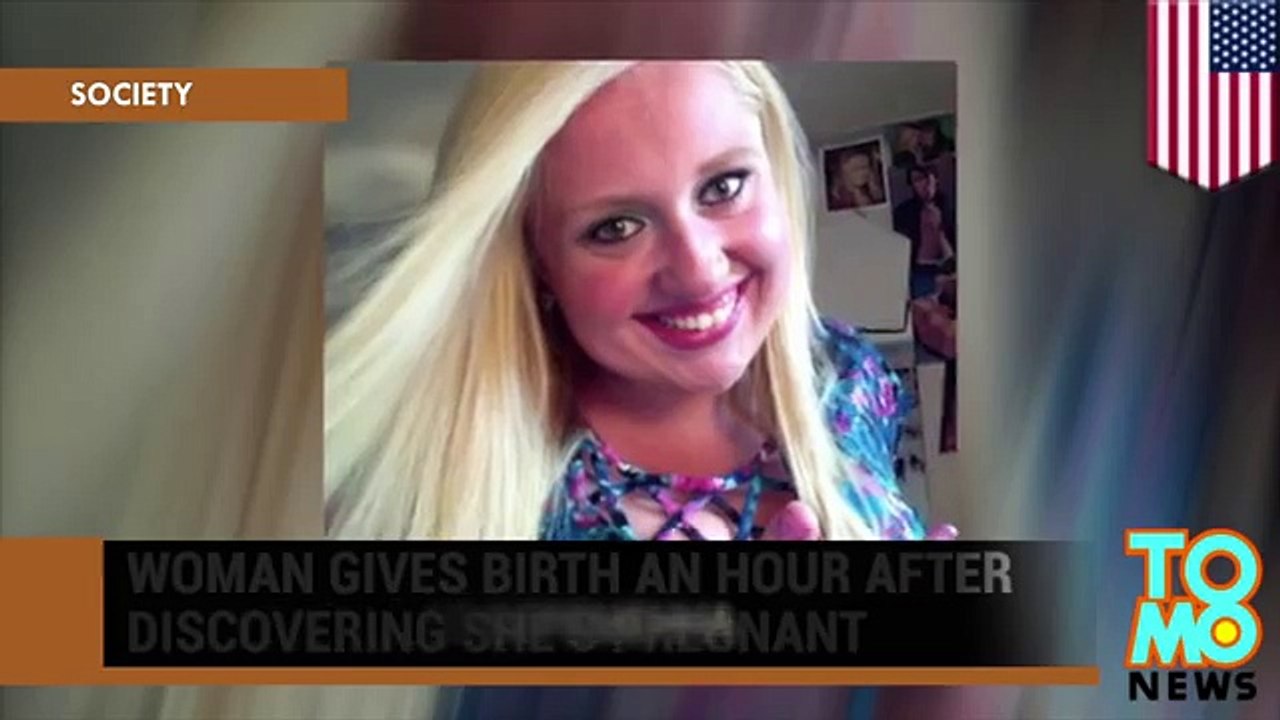 Девушка родила час спустя после того как узнала, что беременна - YouTube