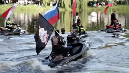 аква байкер Стич, открытие Кубка Балтики по водно-моторным видам спорта