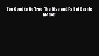 Read Too Good to Be True: The Rise and Fall of Bernie Madoff Ebook Free