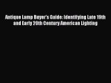 Read Antique Lamp Buyer's Guide: Identifying Late 19th and Early 20th Century American Lighting