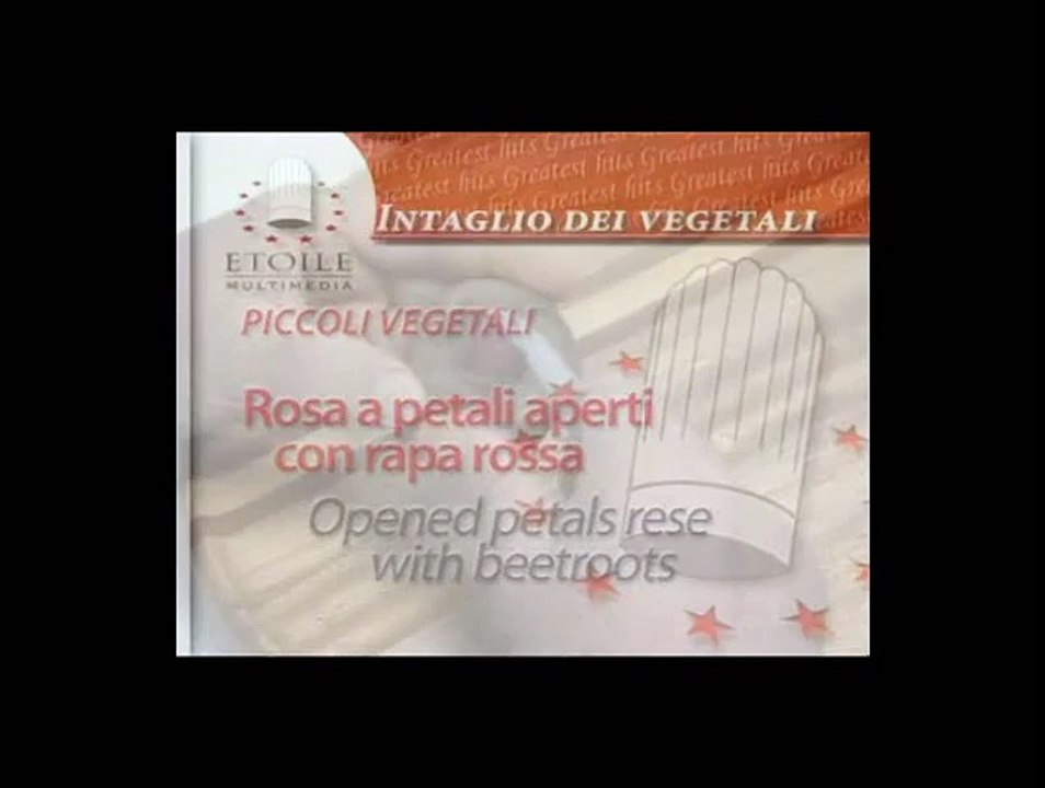 Piccoli Vegetali - rosa a petali aperti con rapa rossa CD13