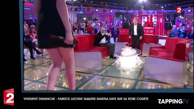 Vivement Dimanche : Fabrice Luchini moqueur, il tacle avec humour Marina Kaye sur sa robe très courte (Vidéo)