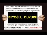 Beyoğlu su deposu yalıtımı ve su deposu temizleme TEKDEZ