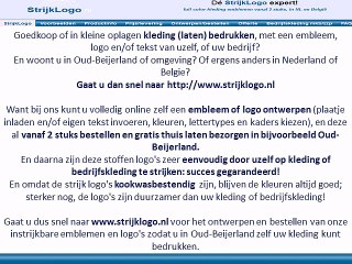 Kleding bedrukken Oud-Beijerland