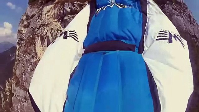 Вингсьют прыжок без парашюта - Wingsuit jump without a parachute