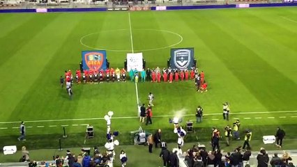 Les U9 et les U10 du sporting club de la bastide ont accompagné les joueurs ce samedi lors de la rencontre FCGB-GAZELEC