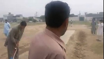 Younus Khan Playing Street Cricket in Mardan