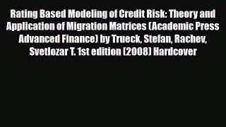 [PDF] Rating Based Modeling of Credit Risk: Theory and Application of Migration Matrices (Academic