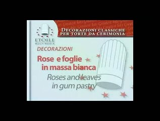 Decorazioni - Rose e foglie in massa bianca CD10