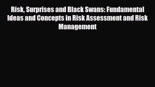 [PDF] Risk Surprises and Black Swans: Fundamental Ideas and Concepts in Risk Assessment and