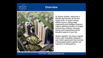Skyline Sparkle : 2 bhk flats in nahur west
