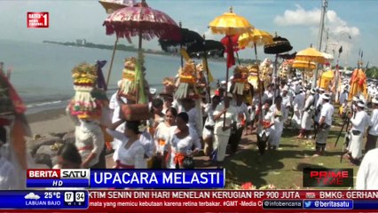 Ribuan Umat Hindu di Bali Ikuti Upacara Melasti