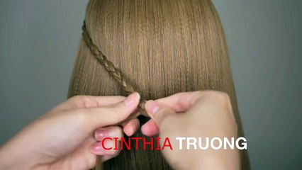 Braided Half Up Half Down Prom Hairstyle