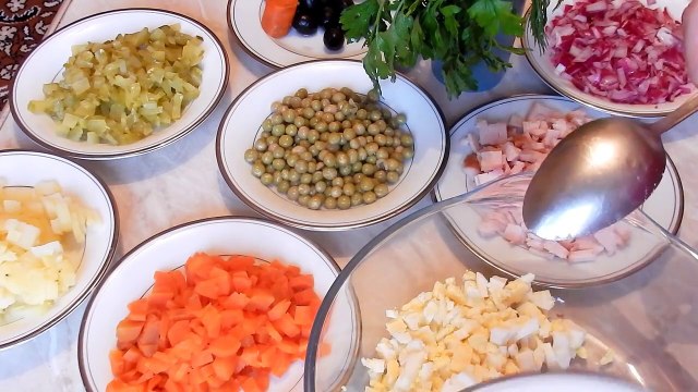 Салат Оливье Ёлочка РЕЦЕПТЫ