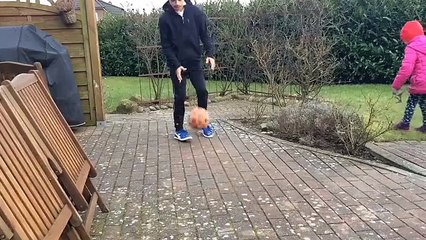 Football tricks slow motion