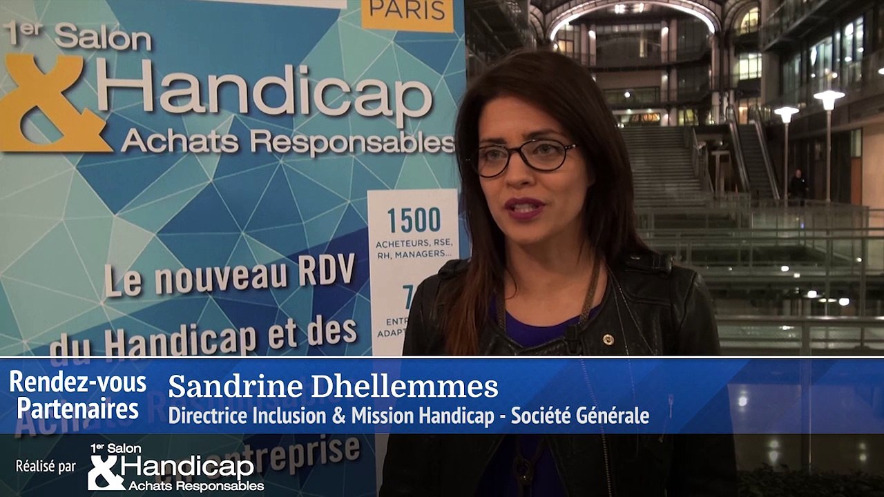 Sandrine DHELLEMMES, Directrice Inclusion & Mission Handicap - Société Générale