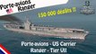 World Of Warships - US Porte-avions Ranger - 150 000 dégâts - Gameplay [FR]