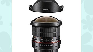 Walimex Pro 12mm f/28 Fish-Eye Objektiv DSLR  f?r Mikro Four Thirds Bajonett schwarz