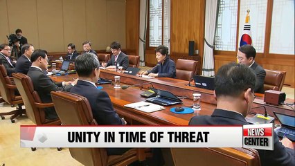 Unity key to dealing with N. Korean threats: President Park