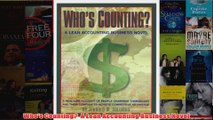 FreeDownload  Whos Counting  A Lean Accounting Business Novel  FREE PDF