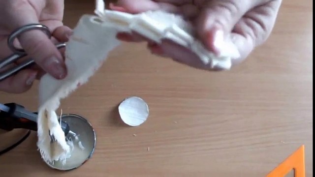 как сделать цветы из ткани своими руками за 5 мин