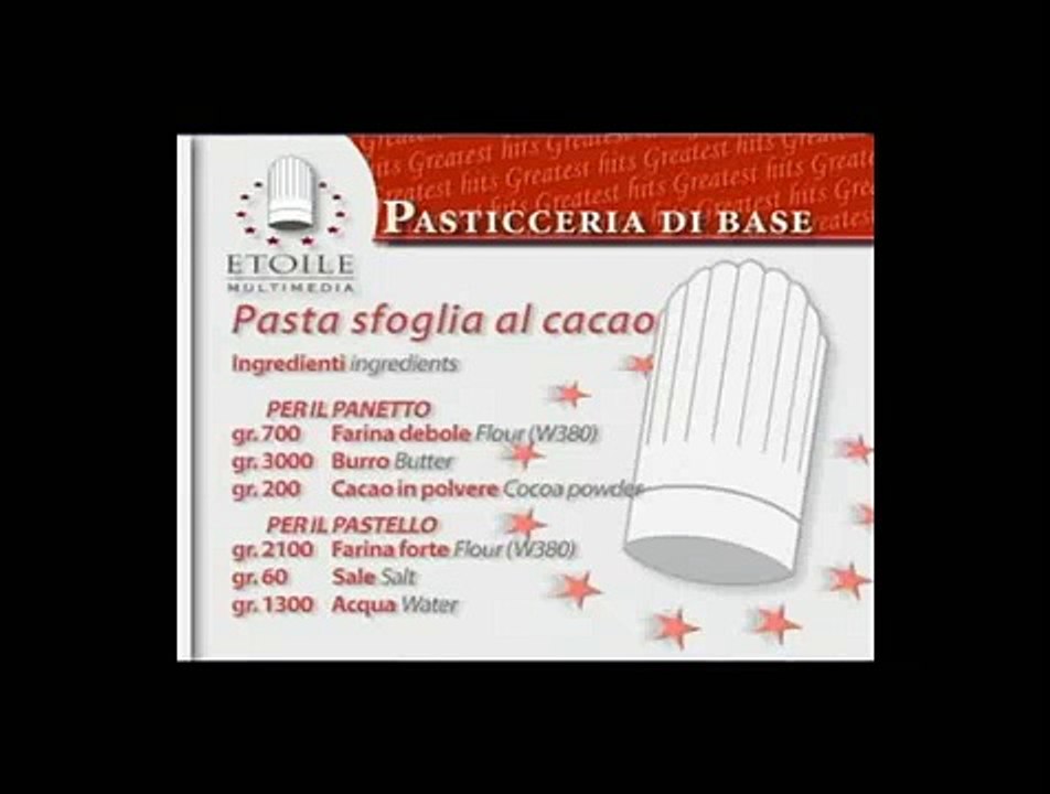Pasta sfoglia al cacao CD 1