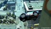 Disney car Dinoco Lightning McQueen Crash test Jumps Off Roof jumping off mountain