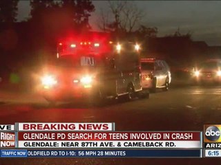 Police searching for teens involved in Glendale crash