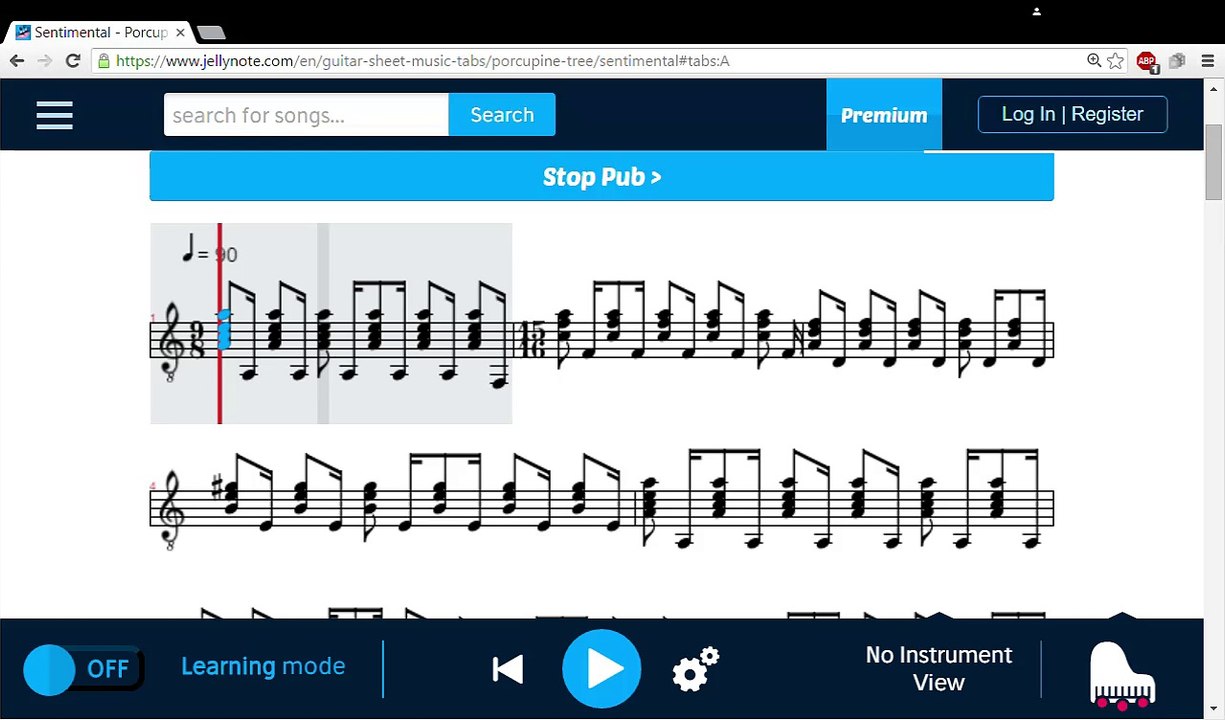 Sentimental - Porcupine Tree - Free Guitar Tabs & Sheet Music - Google Chrome 3_7_2016 3_44_07 PM