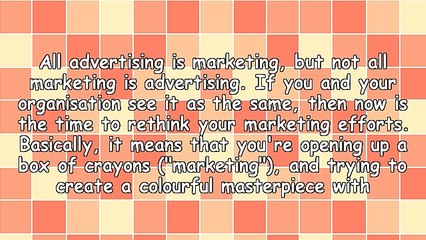 Marketing In The New Era: The Difference Between Marketing and Advertising