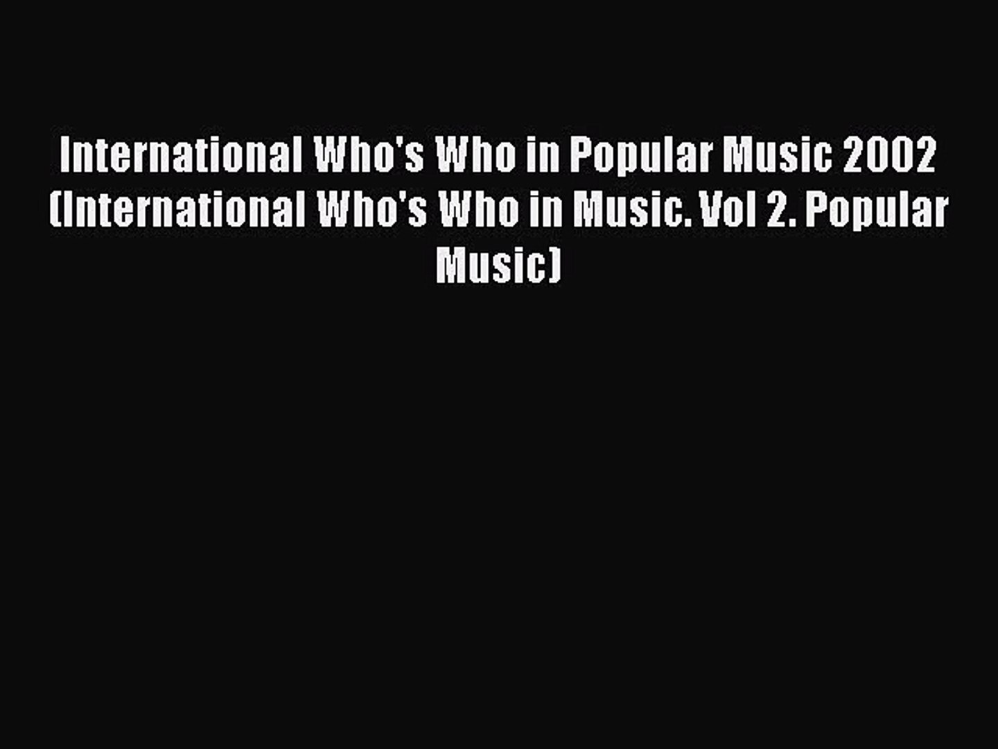 アウトレット 送料無料 Who S International Who 02 Music Popular In その他