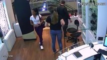 Câmera de segurança flagra furto em shopping