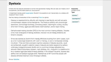 Que voit une personne atteinte de dyslexie