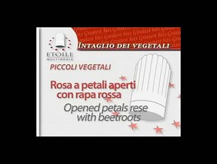 Piccoli Vegetali - rosa a petali aperti con rapa rossa CD13