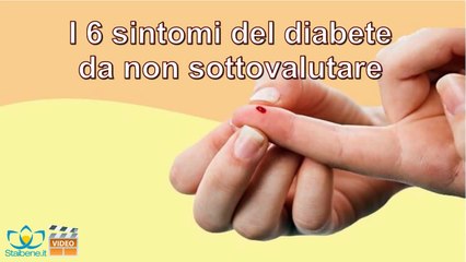 I 6 sintomi del diabete da non sottovalutare
