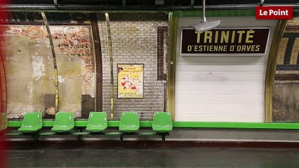 Le nouveau look très 60s de la station Trinité - d'Estienne d'Orves